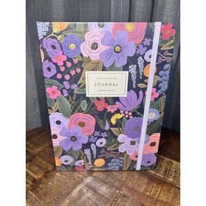 RIFLE PAPER CO. Journal with Gold Pen in Violet Garden Party New Purple